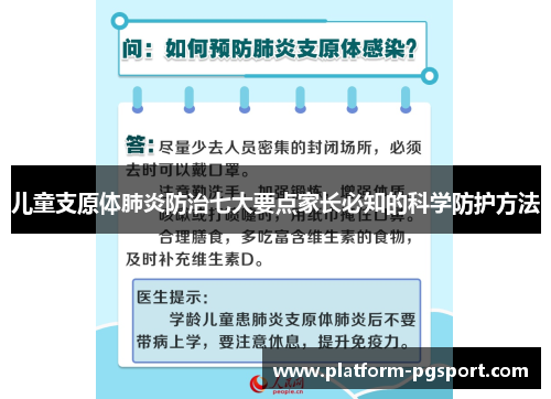 儿童支原体肺炎防治七大要点家长必知的科学防护方法